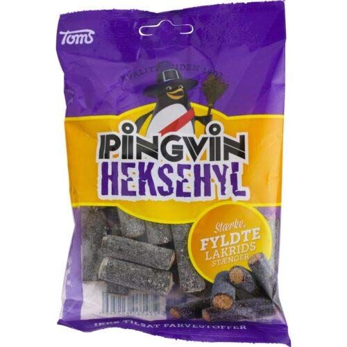 ScandiKitchen, Toms Pingvin Heksehyl, Danish Salty Liquorice Sticks, 130g