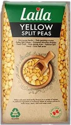 Laila Yellow Split Peas, 1Kg (Pack of 1)