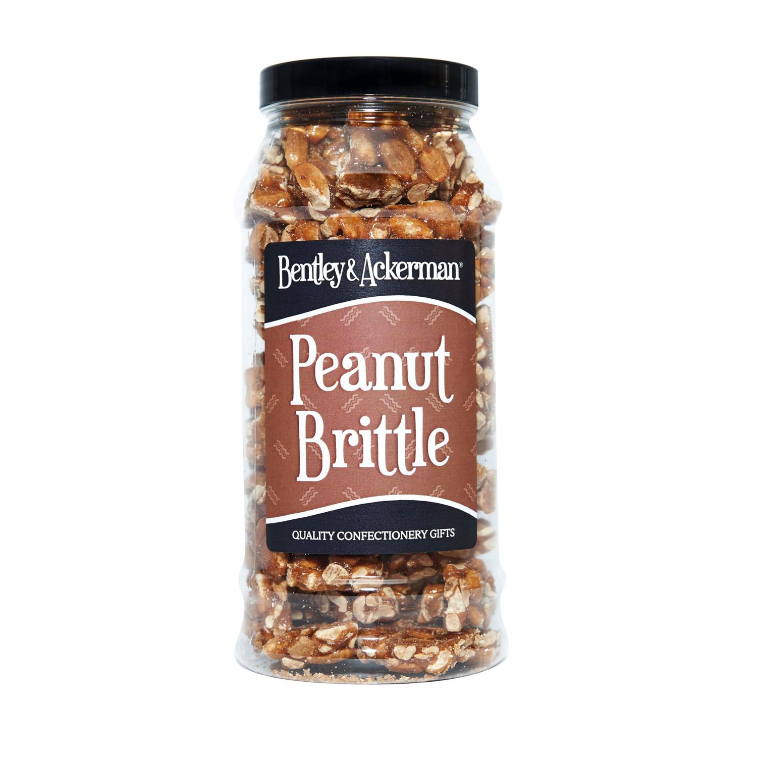 Peanut Brittle - Original Roasted Peanuts In Caramel, Peanut Brittle Sweets Gift Jar by Bentley &amp; Ackerman Sweet Shop.