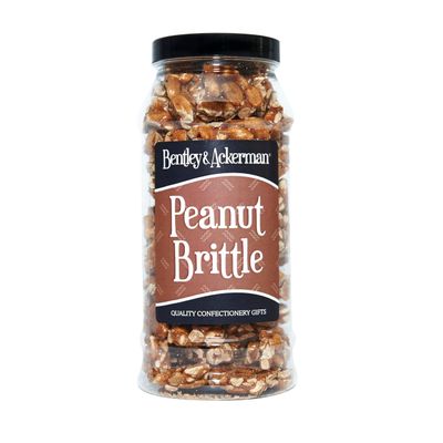 Peanut Brittle - Original Roasted Peanuts In Caramel, Peanut Brittle Sweets Gift Jar by Bentley &amp; Ackerman Sweet Shop.