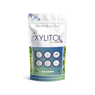 Xylitol Sweetener - 250g Natural Sugar Substitute, Keto Sweetener, Diabetic Sugar, Xylitol Sugar Alternative
