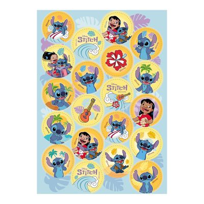 dekora - Children's Birthday Baking Decoration - Mini Stitch Discs 3.4 cm - Edible Paper Disc for Biscuits, Cupcakes, Cakes Gluten-Free and Lactose-Free - Suitable for Vegetarians