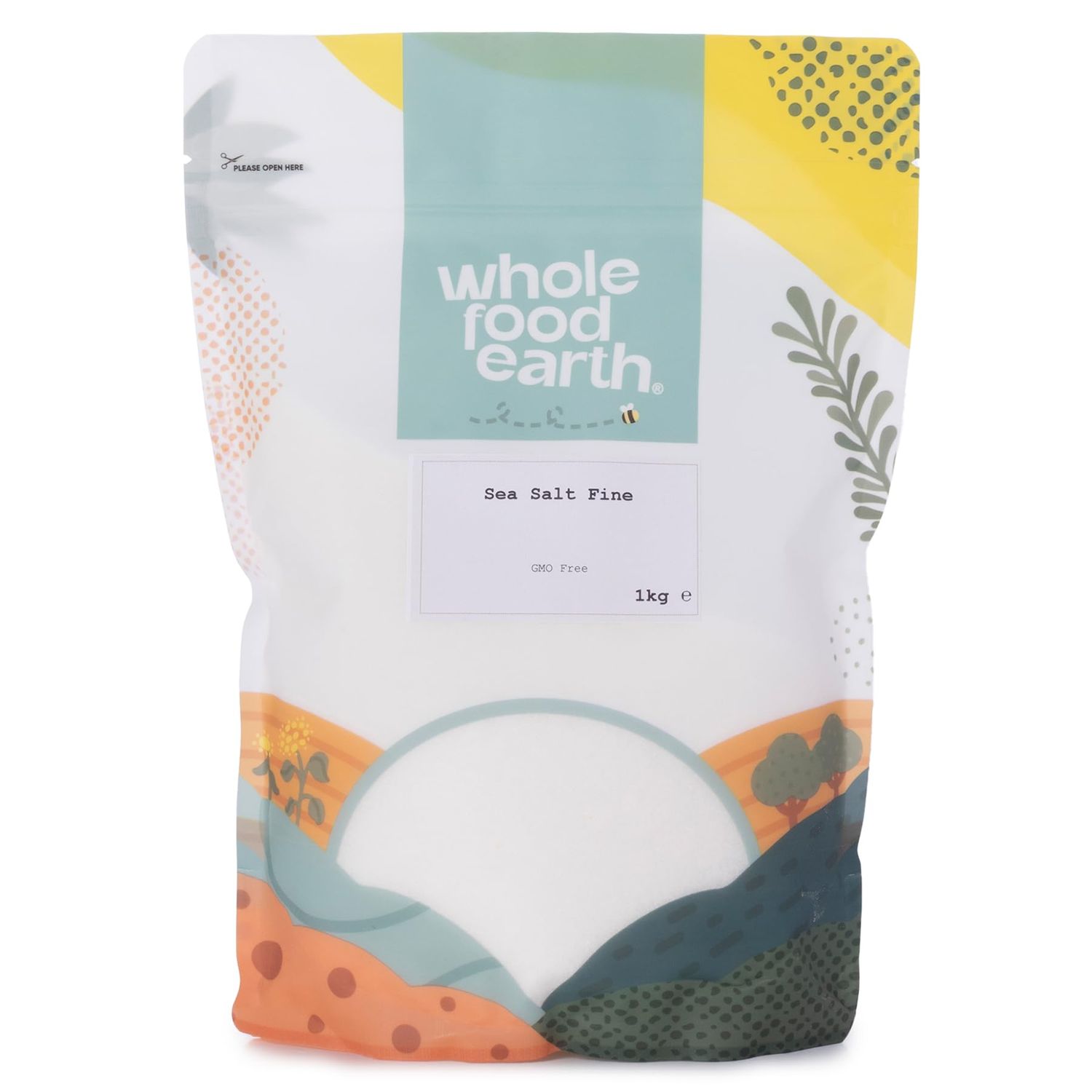 Wholefood Earth Fine Sea Salt 1 kg GMO Free