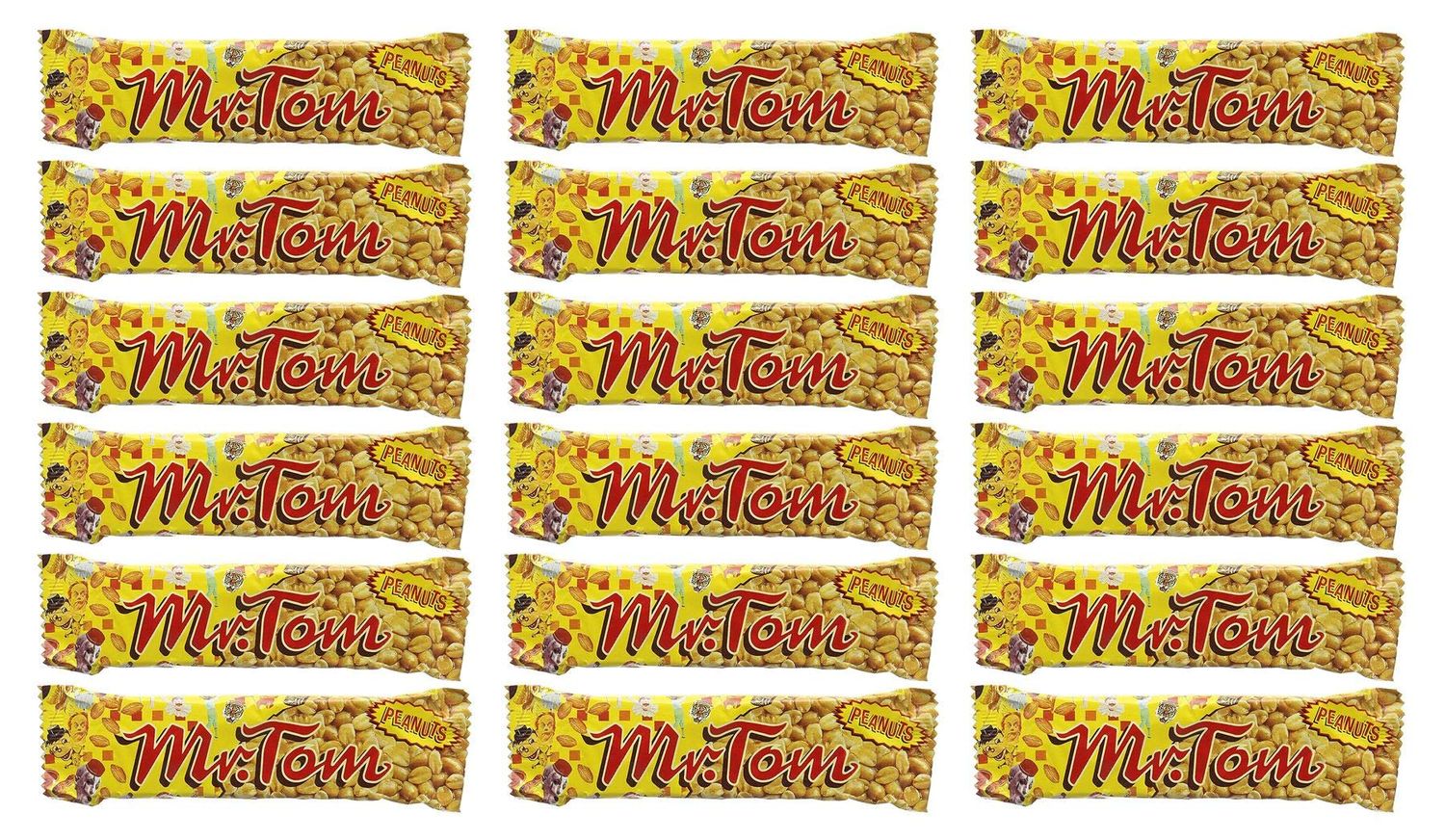 Mr Tom Peanut Bar 40g (Pack of 18)