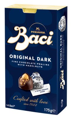 Baci Original Dark Bijou, Chocolate Truffles with Hazelnut, Gluten Free, Box, 175 g (Pack of 1)