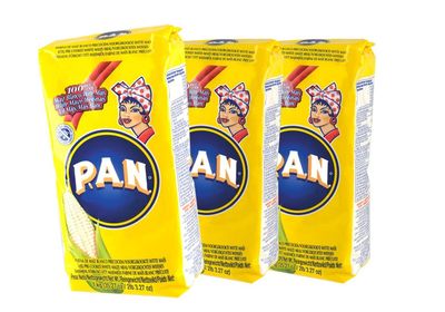 White corn flour, precooked Colombia - Venezuela, bag 1, 0 kg - Harina de Maiz Blanco precocida, 3 x 1kg.