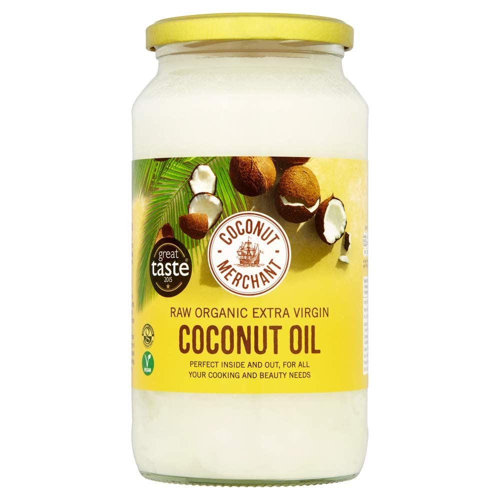 Coconut Merchant Organic Coconut Oil 1L Extra Virgin, Raw, Cold Pressed, Unrefined Ethically Sourced, Vegan, Ketogenic and 100% Natural For Hair, Skin &amp; Cooking 1L