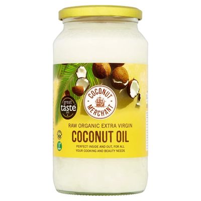 Coconut Merchant Organic Coconut Oil 1L Extra Virgin, Raw, Cold Pressed, Unrefined Ethically Sourced, Vegan, Ketogenic and 100% Natural For Hair, Skin &amp; Cooking 1L