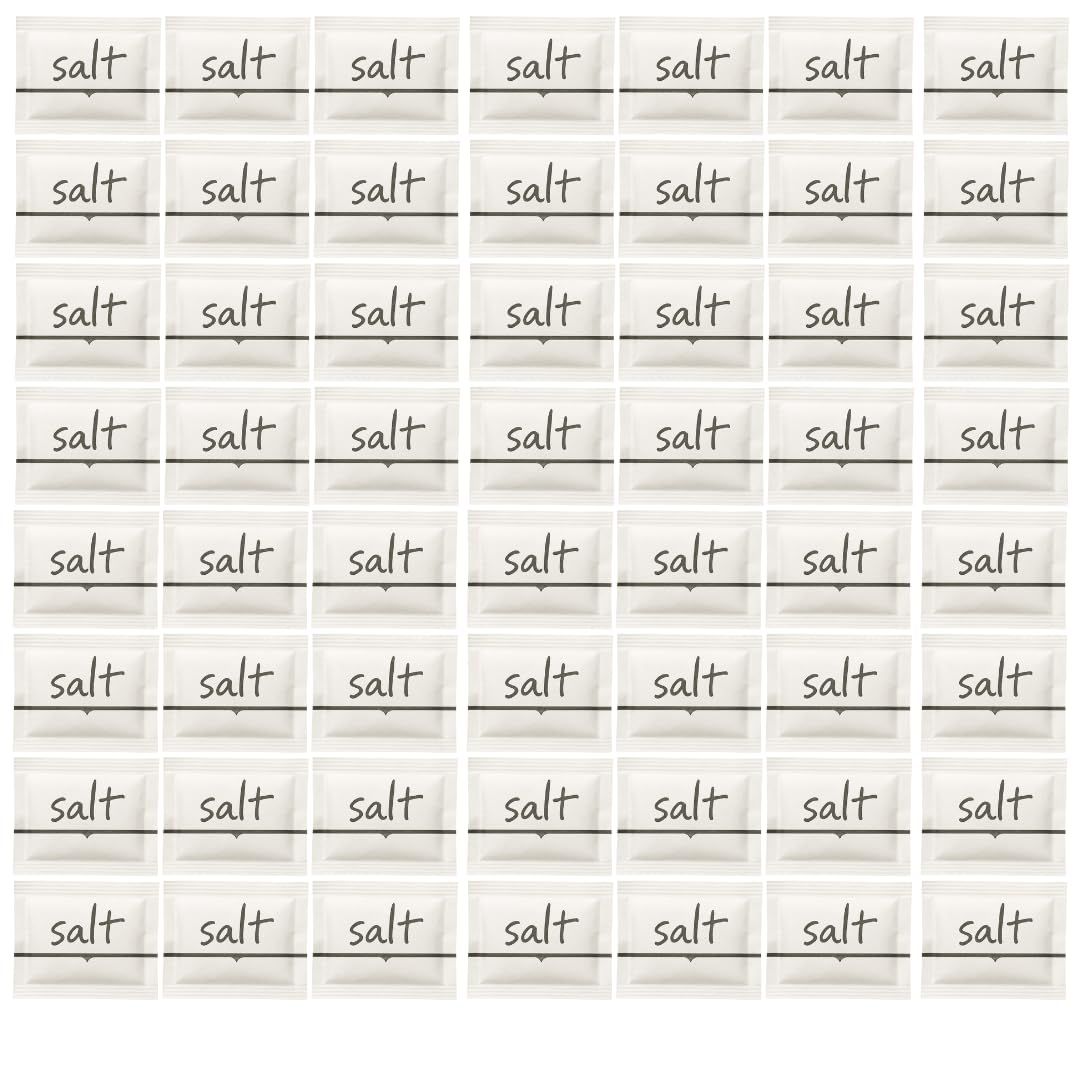 250 X Salt Sachets - Bulk Pack Individual Packs - Travel Size Salt for Holidays, Catering, Camping &amp; Takeaways