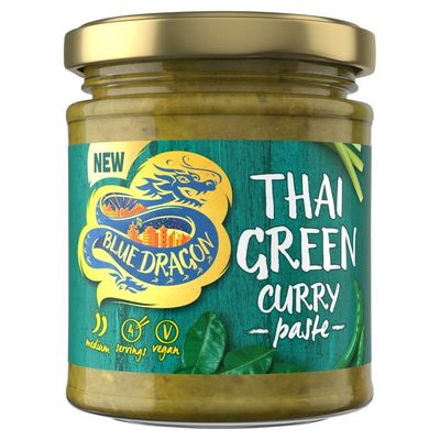 Blue Dragon Thai Green Curry Paste 170g Medium Spice Serves 4 Authentic Thai Flavours Using Green Chillies, Lemongrass &amp; Lime Leaves