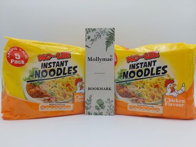 Ko - Lee Instant Noodles Chicken Flavour 10 Pack Bundle With Mollymae Bookmark 10 x 70g