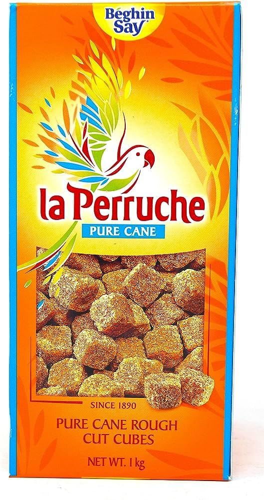 La Perruche Pure Cane Rough Cut Cubes Brown 100% Cane Ideal for Tea and Coffee Perfect for Cafes and Hotels 1kg