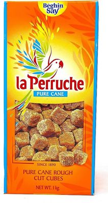 La Perruche Pure Cane Rough Cut Cubes Brown 100% Cane Ideal for Tea and Coffee Perfect for Cafes and Hotels 1kg