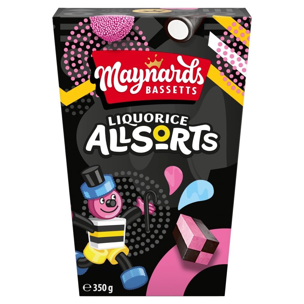 Maynards Bassetts Allsort Liquorice Sweets Gift Box, Assorted Liquorice Candies, Perfect for Sharing or Gifting, 350 g (Pack of 1)