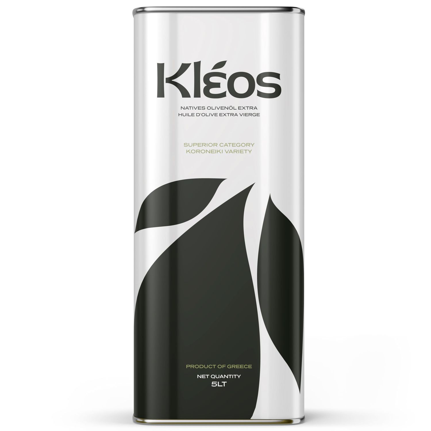 Kleos Extra Virgin Olive Oil 5 Liter - New Harvest 2025-2026 - Cold-Pressed Greek Olive Oil from Koroneiki Olives - Premium Quality