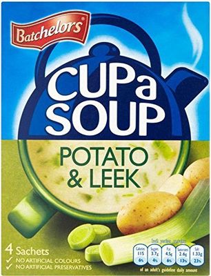 Batchelors Cup a Soup Creamy Leek &amp; Potato (4 per Pack - 107g) - Pack of 6