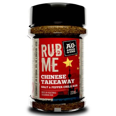 Angus &amp; Oink Chinese Salt &amp; Pepper Chilli Seasoning Authentic Szechwan Flavour Perfect for Chips, Chicken &amp; Ribs Bold &amp; Addictive 220g