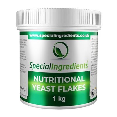 Nutritional Yeast Flakes 1kg Premium Quality Vegan Friendly Non GMO, Gluten Free - Recyclable Container