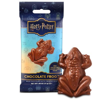 Harry Potter, Warner Brothers Milk Chocolate Frog With Collectible Wizard Trading Card