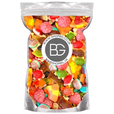 BG Quality Pick &amp; Mix Sweets - Gummy Candy Jelly Filled Mix Sweeties 800g Pouch