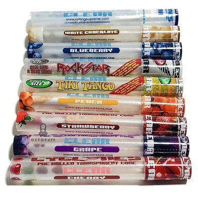 9 x Cyclones Clear Pre Rolled Transparent Cones in Various Flavour - Travelac Pack