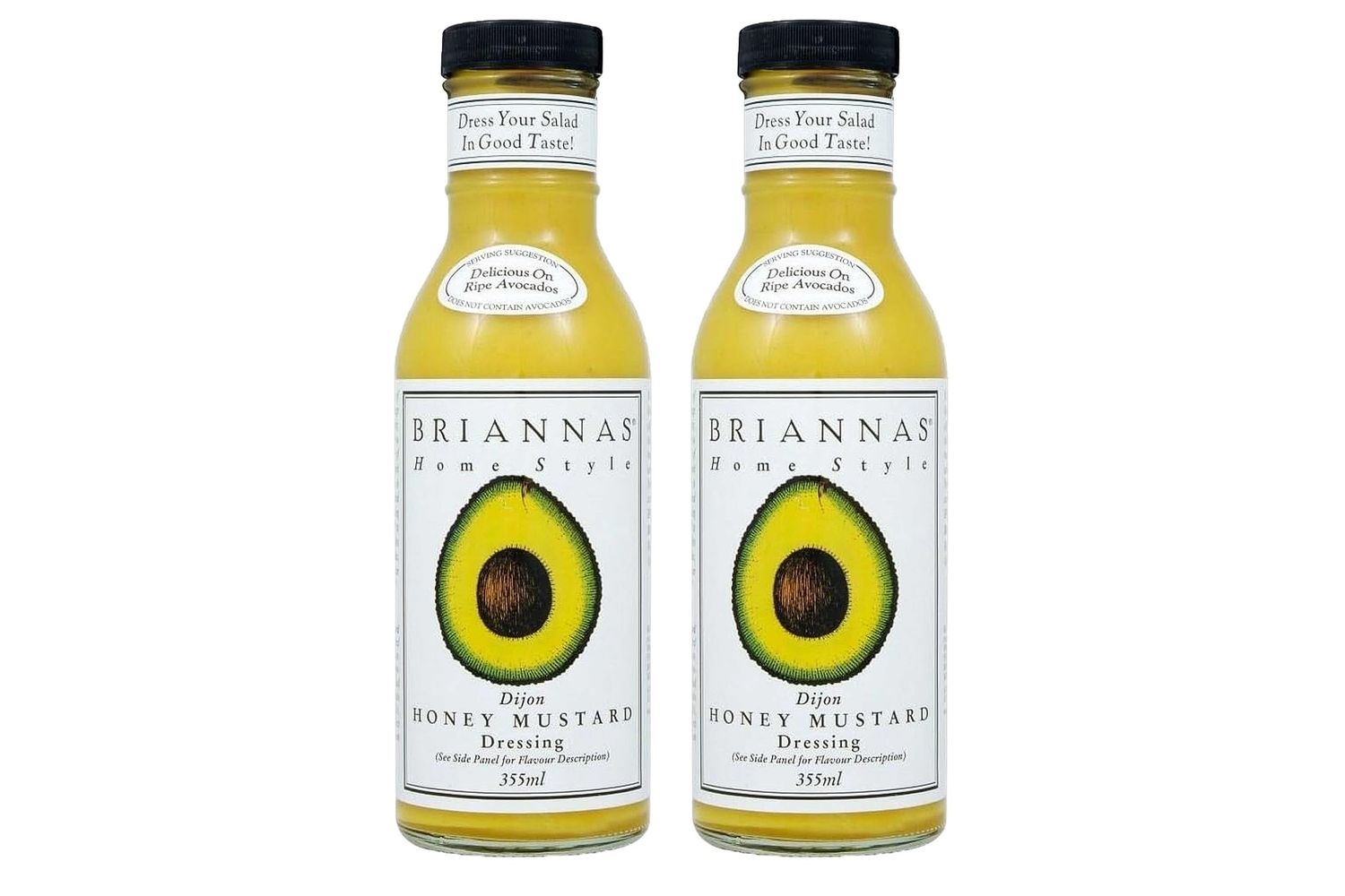 Briannas Home Style Dijon Honey Mustard Dressing 355ml - Pack of 2