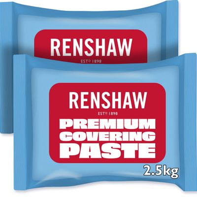 Renshaw Premium Covering Paste - White, 2.5 kg (Pack of 2)