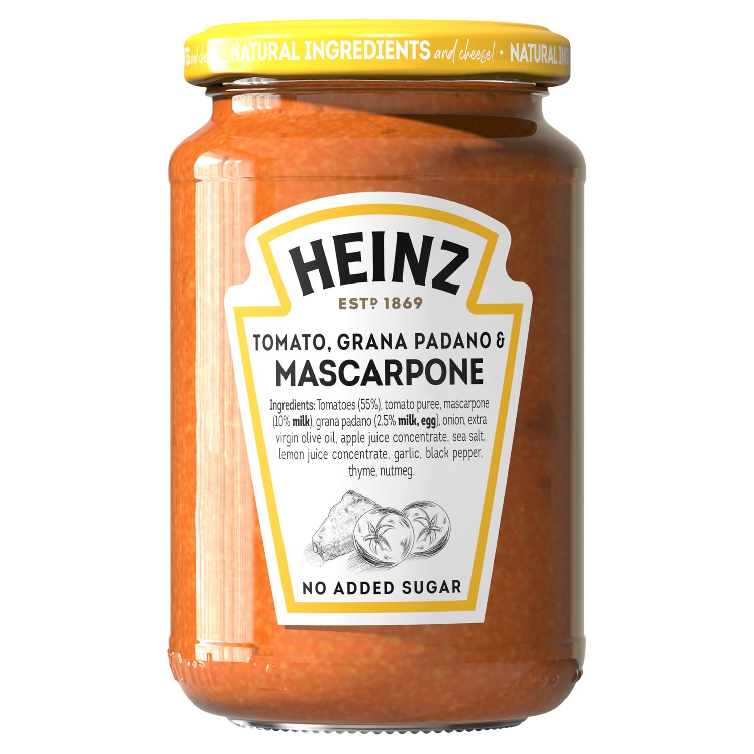 Heinz Pasta Sauce: Tomato, Grana Padano &amp; Mascarpone