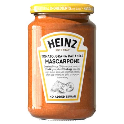 Heinz Pasta Sauce: Tomato, Grana Padano &amp; Mascarpone