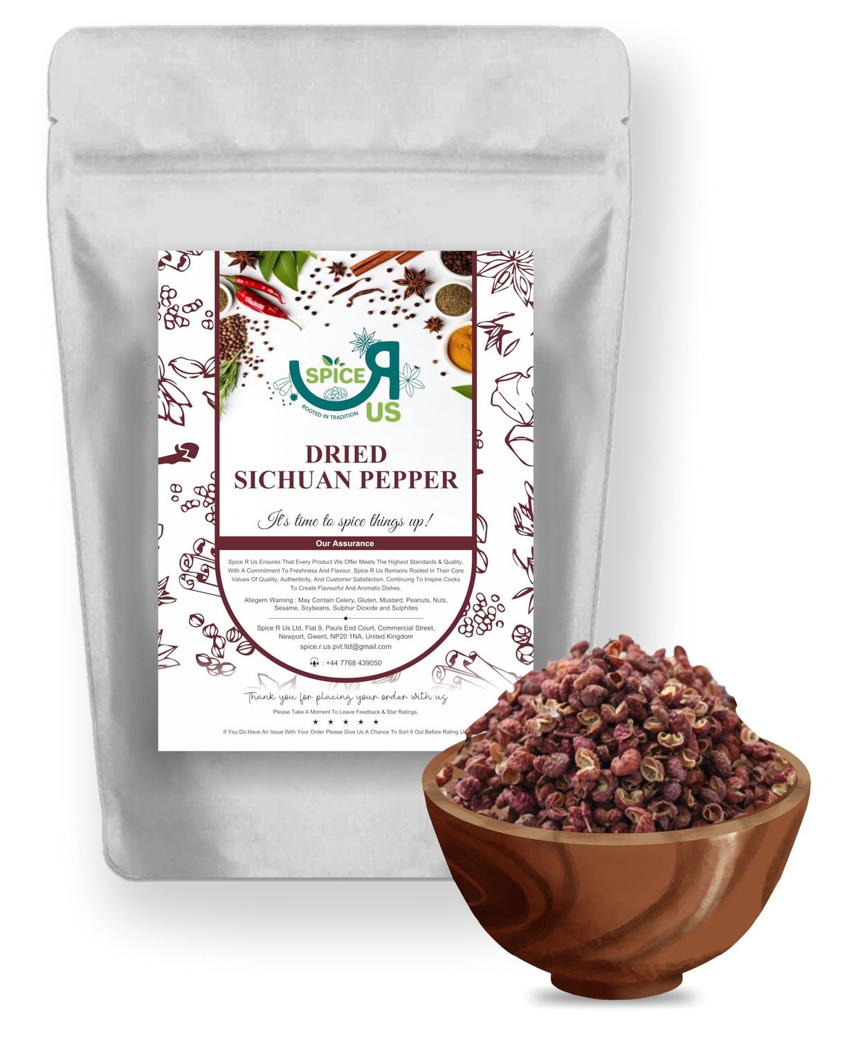 Sichuan Szechuan Sechuan Szechwan Pepper Red Peppercorns Whole (China) by Spice R Us 25g-1900g (25g)