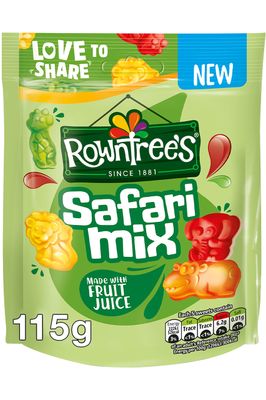 Rowntree s Safari Mix Sweets Sharing Bag, 115g