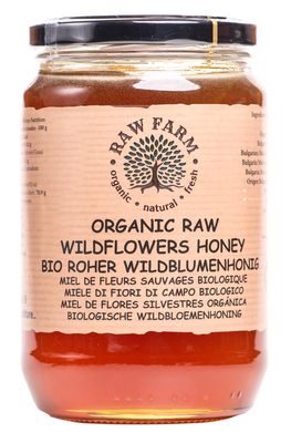 Raw Farm - Organic Raw Wildflowers Honey 900 g - Single Sourced, Pure and Natural, Directly from the RAW FARM Beekeepers