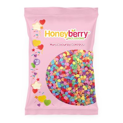 Rainbow Confetti Sprinkles 55g Sachet - Natural Edible Multicoloured Circles Decorating Sprinkles - Perfect for Baking, Cupcake and Cake Decorations, Ice Cream, Desserts and Icing Decoration Toppers Rainbow Confetti Sprinkles 55g Sachet - Natural Edible Multicoloured Circles Decorating Sprinkles - Perfect for Baking, Cupcake and Cake Decorations, Ice Cream, Desserts and Icing Decoration Toppers
