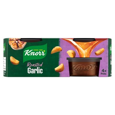 Knorr Roasted Garlic infuse a rich garlic flavour into your dishes, Stock Pots perfect for pasta 4x 26 g