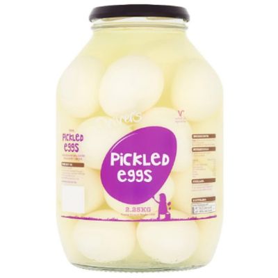 Driver's Foods Pickled Eggs 2250g Large Jar of Traditional British Pickled Eggs Tangy &amp; Crunchy Snack Perfect for Pubs, Parties &amp; Home Use