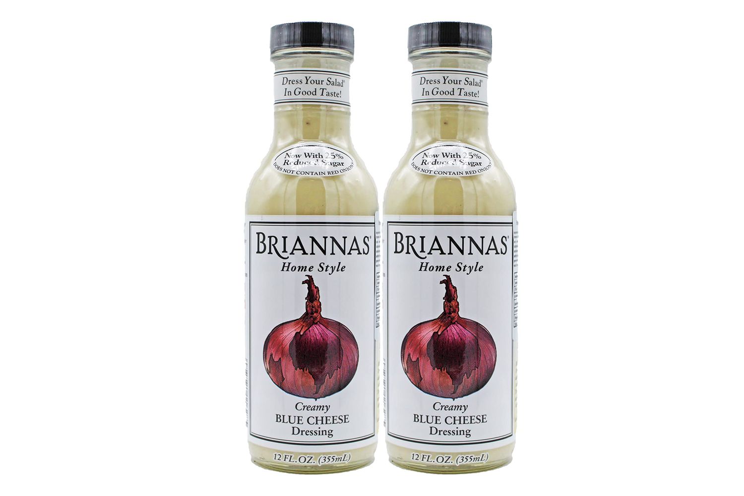Briannas Home Style Creamy Blue Cheese Dressing 355ml - Pack of 2