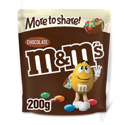 M&amp;M's Chocolate More to Share Pouch, 200g - Movie Night Snacks &amp; Chocolate Gifts