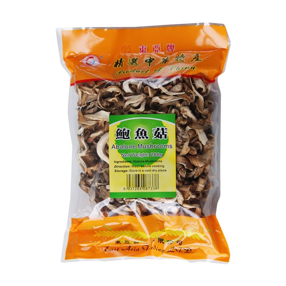 East Asia Dried Abalone Shiitake Mushrooms 200g- Thick-Cap Chinese Mushrooms for Gourmet Soups &amp; Festive Dishes