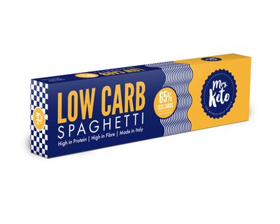 Mrs. Keto Low Carb Slim Pasta High Protein + High Fibre Keto Spaghetti Made in Italy 250g