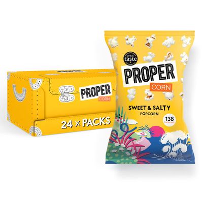 PROPER Sweet &amp; Salty Popcorn, 24 x 30g