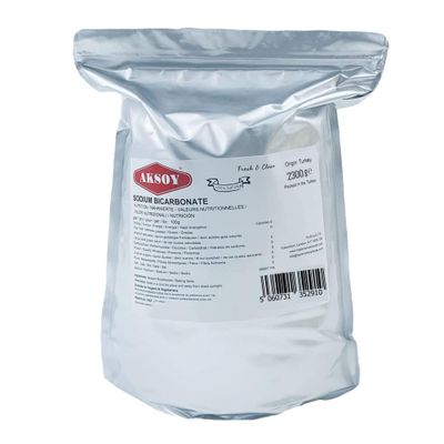 Aksoy Baking Soda 2.3KG - Pure Sodium Bicarbonate Powder, Food Grade, Natural Multi-Purpose Use for Baking, Cooking, Cleaning &amp; Odour Removal
