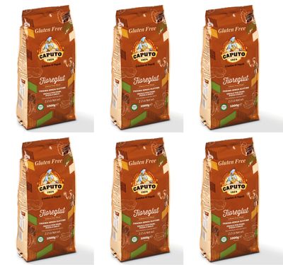 6X Antico Molino Caputo Farina Fioreglut Senza glutine Gluten-Free Flour 1Kg