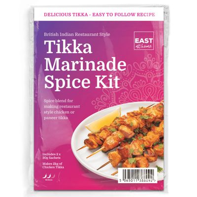 Authentic Tikka Marinade Spices 60G Spice Packs Make Restaurant Quality Chicken Tikka or Paneer Tikka at Home East At Home (1 Pack)