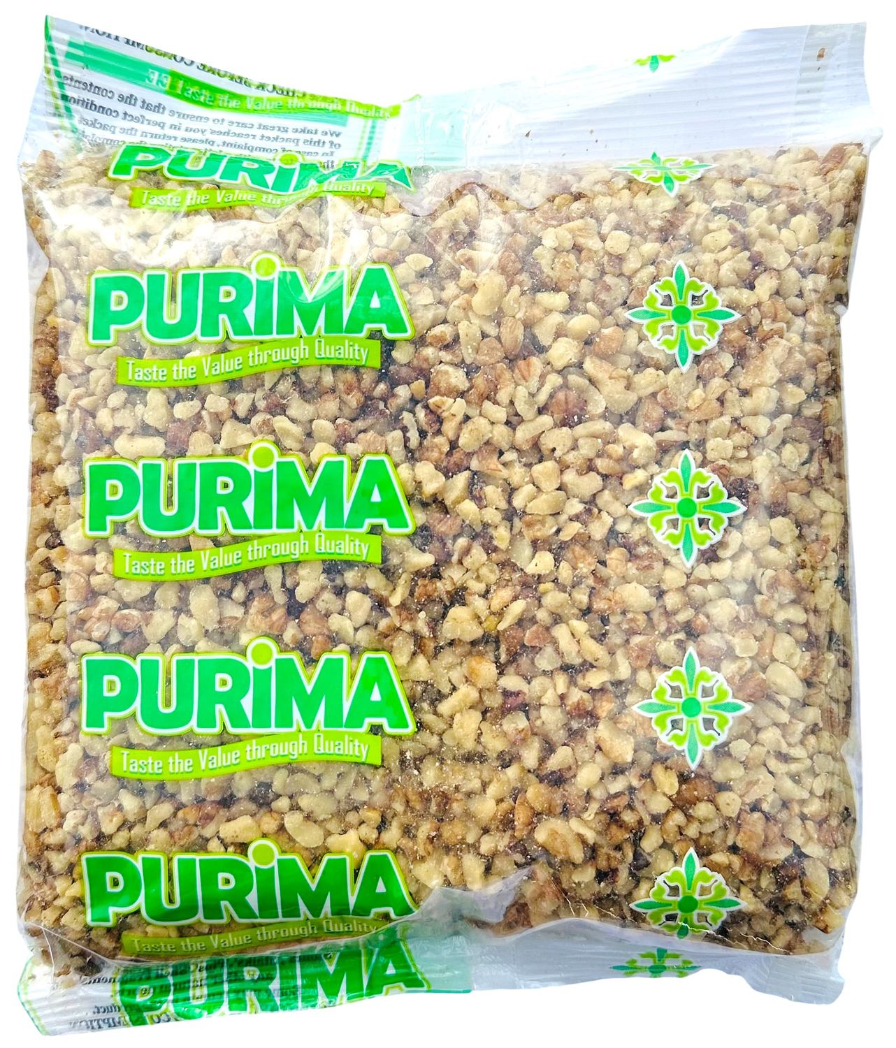 Walnut Nibs 1kg - Chopped Walnuts SMALL PIECES - 4-8mm Wal nut Piece Broken Nibbed Natural Raw Bits Crumbs Nuts Cooking Baking Salads Desserts Cakes Blending Breakfast Bulk (Packaging May Vary) PURIMA
