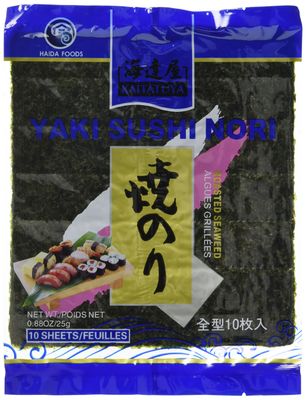 Kaitatuya Roasted Seaweed Blue 10 Full Sheets
