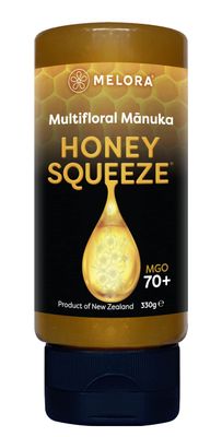 Melora 100% Pure &amp; Certified M nuka Honey Squeeze Bottles (Natural/Unflavored)