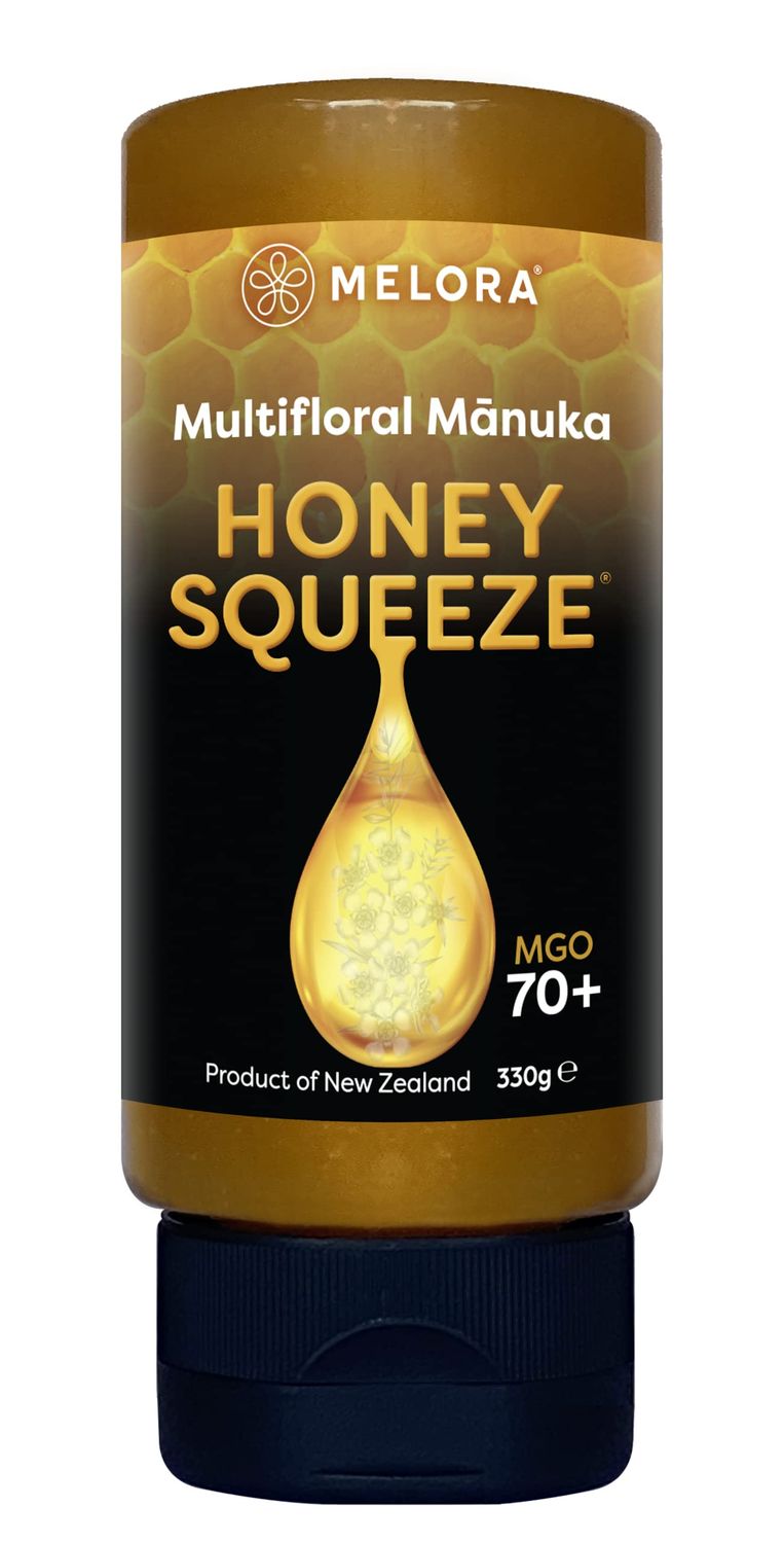 Melora 100% Pure &amp; Certified M nuka Honey Squeeze Bottles (Natural/Unflavored)