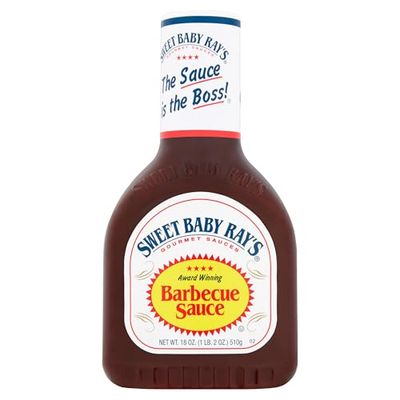 Sweet Baby Rays Original BBQ Sauce, 1 x18oz bottle, Sweet and Tangy Barbeque sauce, Perfect for Burgers, Ribs and Chicken - 510ml Single Bottle
