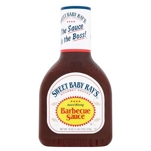 Sweet Baby Rays Original BBQ Sauce, 1 x18oz bottle, Sweet and Tangy Barbeque sauce, Perfect for Burgers, Ribs and Chicken - 510ml Single Bottle
