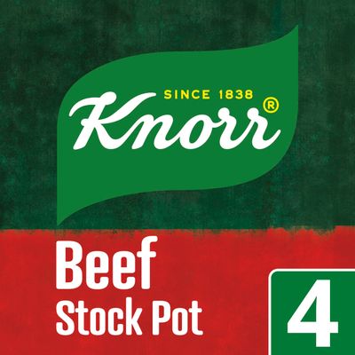 Knorr Beef Stock Pots gluten-free to add a rich beef flavour to your dishes 4x 28 g